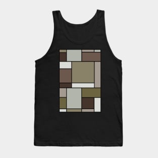 Mondrian camouflage abstract pattern Tank Top